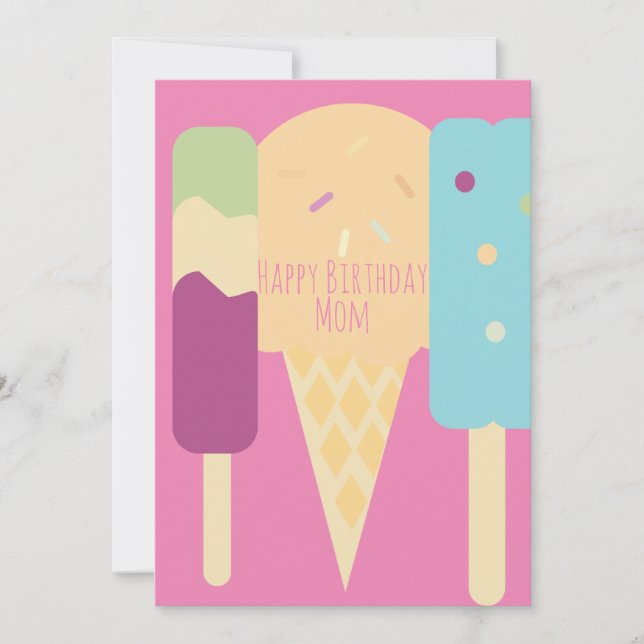 Summer Ice Cream Variety Sprinkles Birthday  (Front)