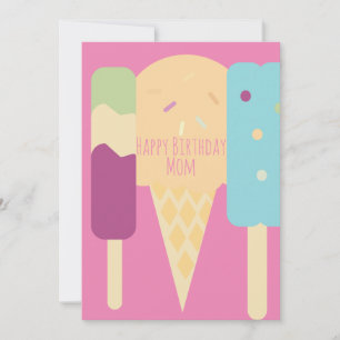 Summer Ice Cream Variety Sprinkles Birthday