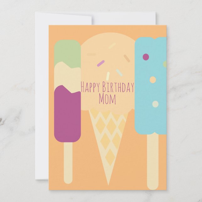 Summer Ice Cream Variety Sprinkles Birthday  (Front)