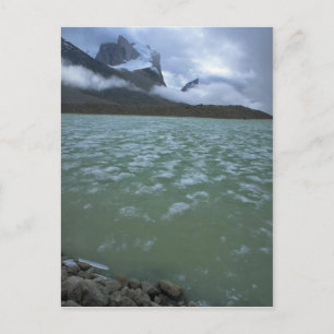Summer ice in Summit Lake on Baffin Island, NWT, C Postcard