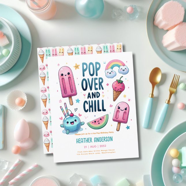 Summer Ice Pop Popsicle Ice Cream Birthday Kids (Creator Uploaded)