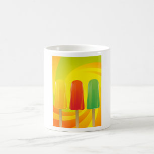 Summer Ice Pops Trio Bright Popsicles Coffee Mug
