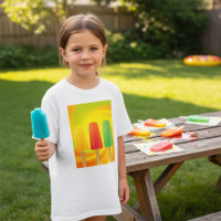 Summer Ice Pops Trio Bright Popsicles