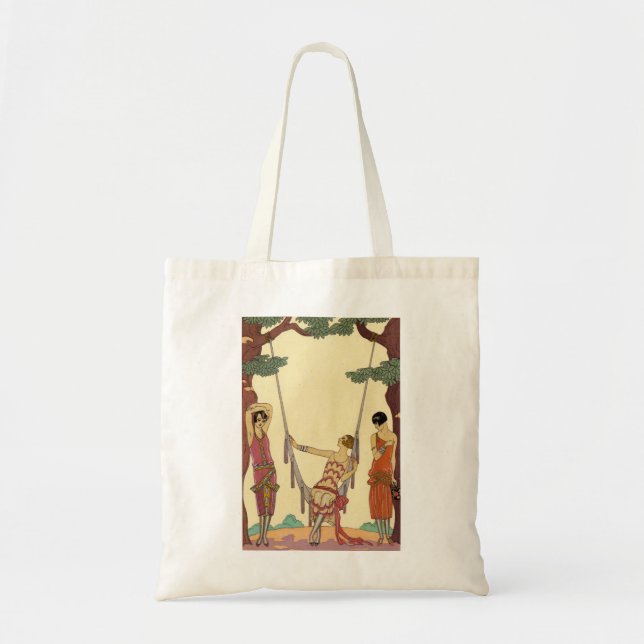 Summer in France Art Deco Tote Bag (Front)