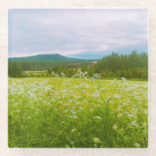 Summer in Hälsingland - Helsingia Glass Coaster