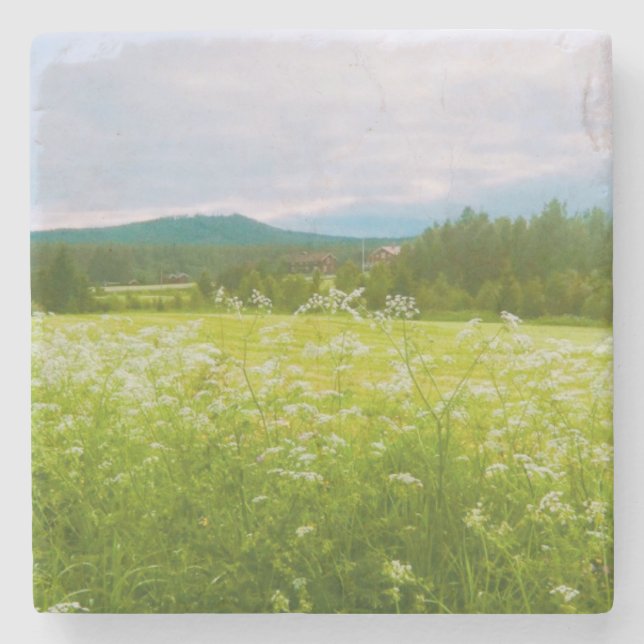 Summer in Hälsingland - Helsingia  Stone Coaster (Front)