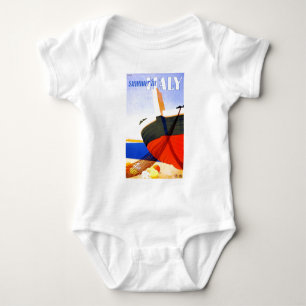 Summer in Italy Vintage Travel Baby Bodysuit