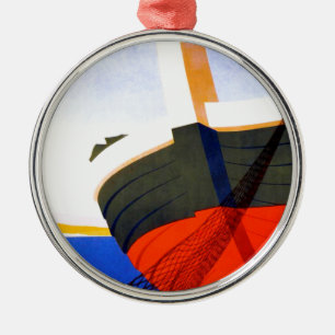 Summer in Italy Vintage Travel Metal Tree Decoration