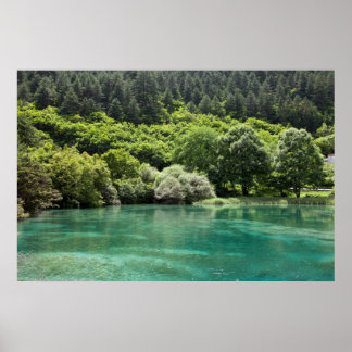 Summer in Jiuzhaigou Valley Poster