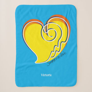 Summer in Love - Personalised Name Sherpa Blanket