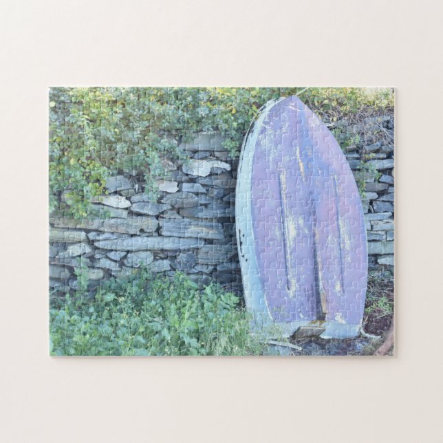 Summer in Portland Maine Rowboat Beach Photograph Jigsaw Puzzle (Horizontal)