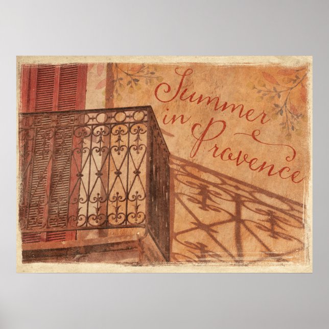 Summer in Provence Country French Vintage Poster (Front)