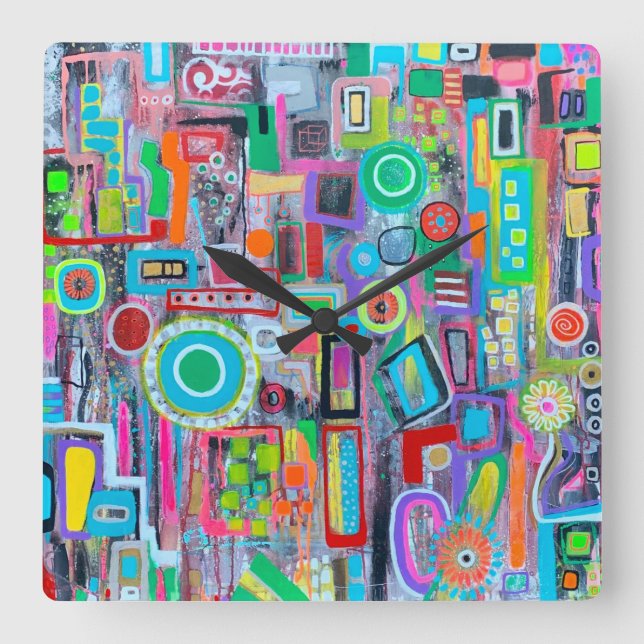 Summer in the City Wall Clock (Front)