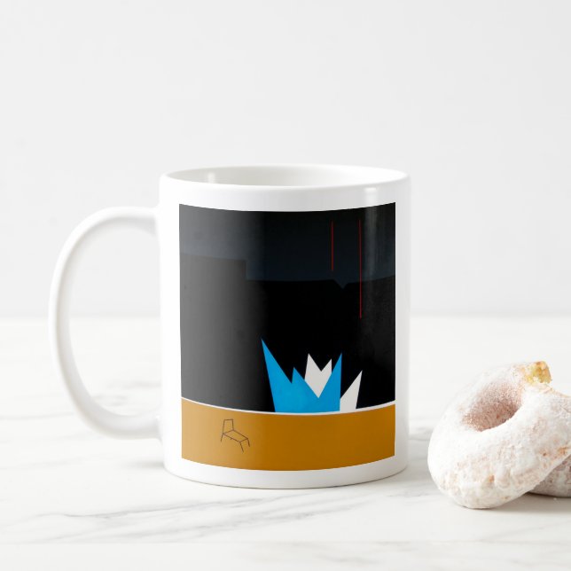 Summer in the one of Hockney Coffee Mug (With Donut)
