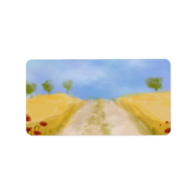 summer in the valley digital art scene label (Front)