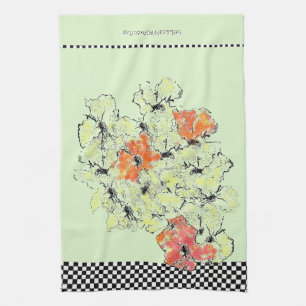 Summer into Fall Shabby Chic Wildflowers Tea Towel