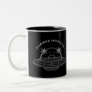 Summer Invasion Two-Tone Coffee Mug