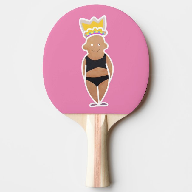Summer is for queens and having fun   ping pong paddle (Front)