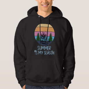 Summer Is My Season Summer Vacation Trip Camping Hoodie