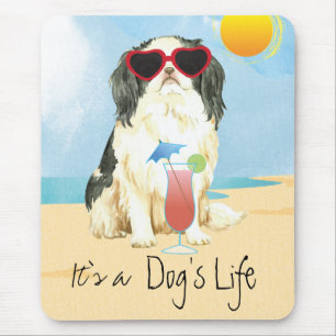 Summer Japanese Chin Mouse Pad
