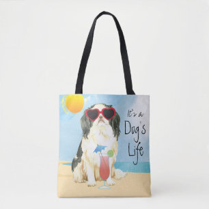 Summer Japanese Chin Tote Bag