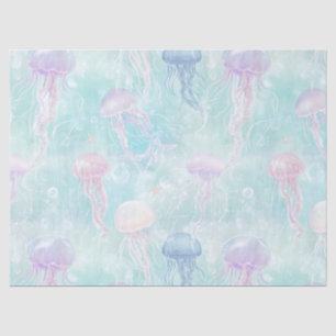 Summer Jellyfish Coastal Pattern Tissue Paper