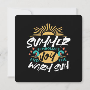 Summer Joy - Warm Sun & Happiness Holiday Card