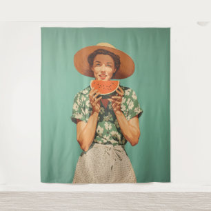 Summer Joy with Watermelon Tapestry