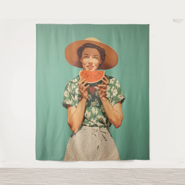 Summer Joy with Watermelon Tapestry (Front)