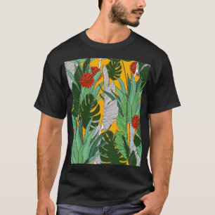 Summer Jungle: Bright Palm Pattern. T-Shirt