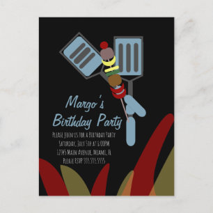 Summer Kabobs Cookout Park Birthday       Paper Cu Postcard