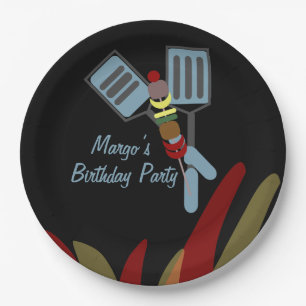 Summer Kabobs Cookout Park Birthday     Paper Plate