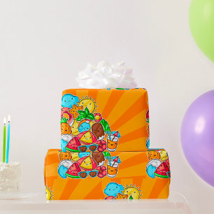 Summer Kawaii Wrapping Paper