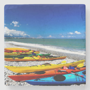 Summer Kayaking Stone Coaster