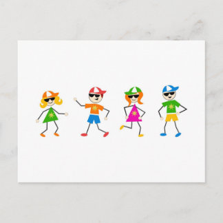 Summer Kids Postcard