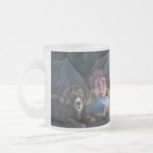 Summer Knights Frosted Glass Coffee Mug