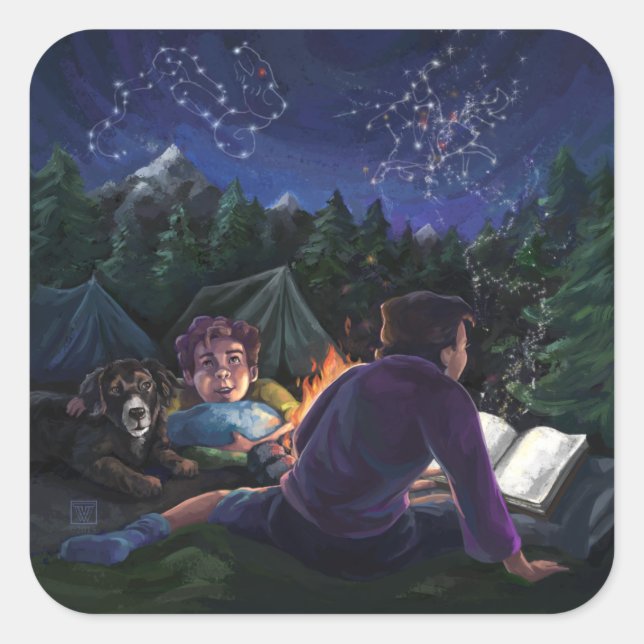 Summer Knights Square Sticker (Front)