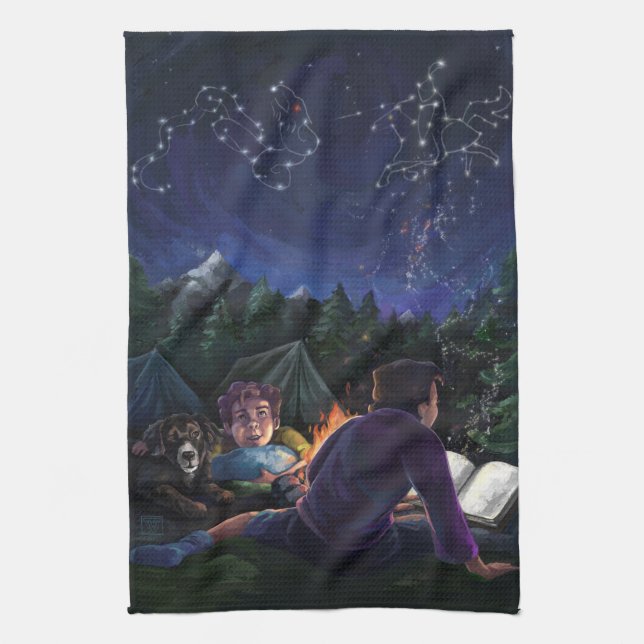 Summer Knights Tea Towel (Vertical)