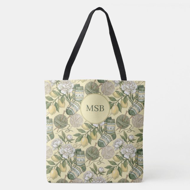 Summer Knitters Sock Tote Bag (Front)