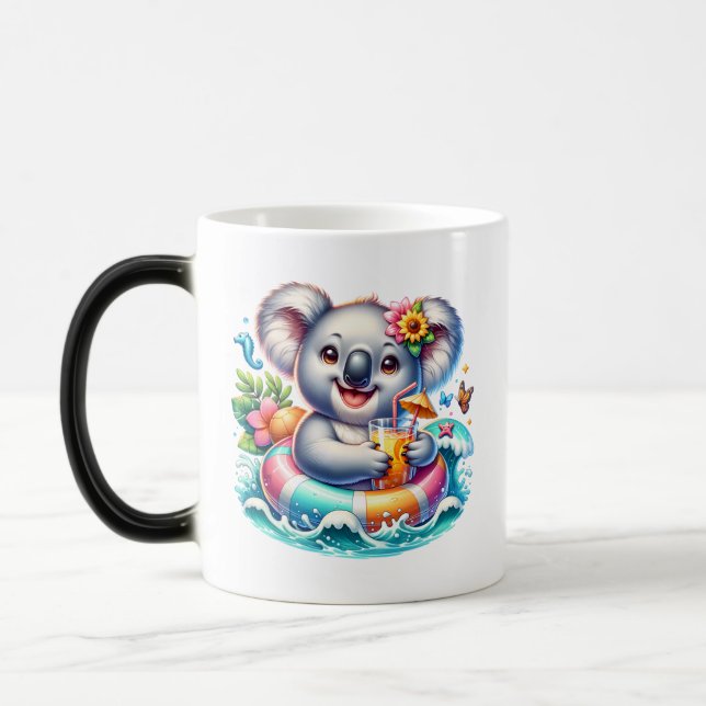 Summer Koala Sublimation Clipart-97702 Magic Mug (Left)