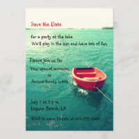 Summer Lakeside Party/Celebration Custom Invites