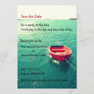 Summer Lakeside Party/Celebration Custom Invites