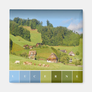 Summer Landscape in Switzerland Magnet