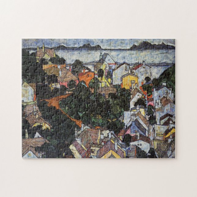 Summer Landscape, Krumau by Egon Schiele Jigsaw Puzzle (Horizontal)