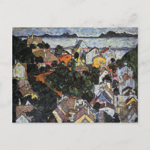 Summer Landscape, Krumau by Egon Schiele Postcard