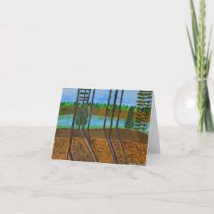 Summer landscape  thank you card