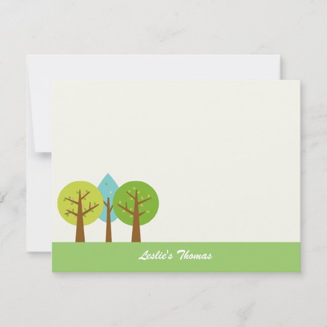 Summer Landscape Thank You Cards (Front)