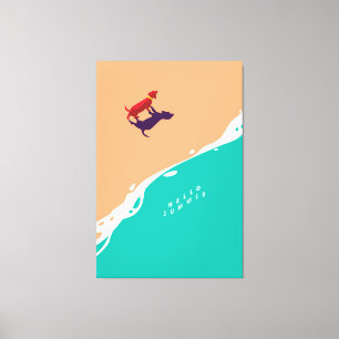 Summer layout canvas print