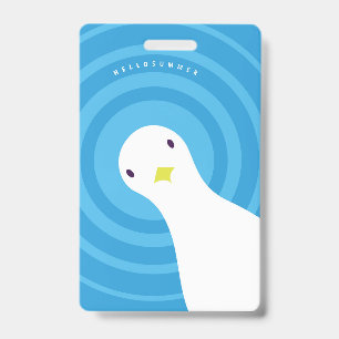 Summer layout poster ID badge