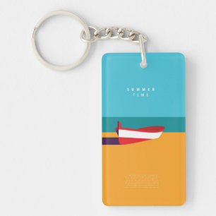 Summer layout poster key ring